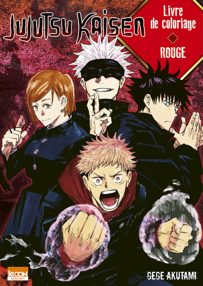 Jujutsu Kaisen - Livre de coloriage - Rouge