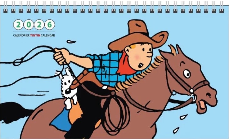 Tintin Calendrier à poser 2026