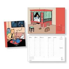 Tintin Agenda de bureau 2025
