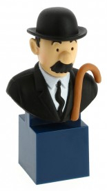 Figurine PVC Tintin - Buste Dupont (canne à droite)