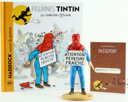 Figurine résine Tintin - #069 - Anc série - Haddock dans la peinture