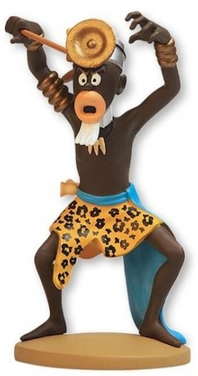 Figurine résine Tintin - #100 - Muganga le sorcier des Babaoro'm