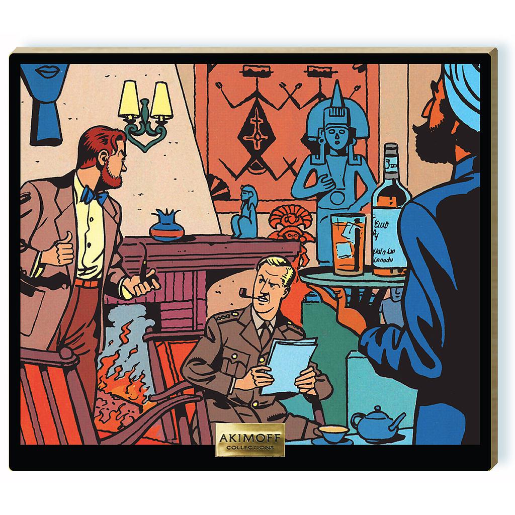 Tableau en bois Blake & Mortimer - T06 La marque jaune - Salon de Blake & Mortimer