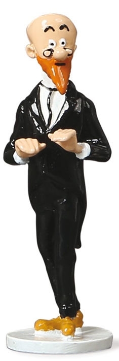Figurine métal Tintin - Carte de voeux 1972 - Collaborateur du Professeur Calys