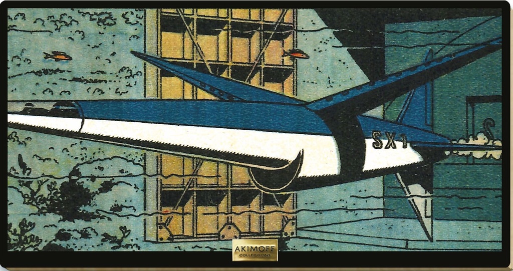 Tableau en bois Blake & Mortimer - T03 Le secret de l'Espadon - L'Espadon pénètre dans la mer