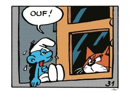 Poster Peyo - Les Schtroumpfs - Azraël